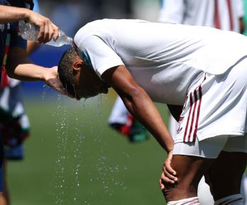 Ola de calor en el Mundial. / Foto: AFP.