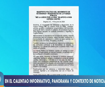 Veteranos y reservistas se unen a la campaña de Iván Cepeda