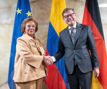 Cancilleres de Colombia y Alemania. / Foto: Cancillería.