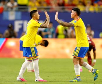 Colombia en el mundial. / Foto: AFP.