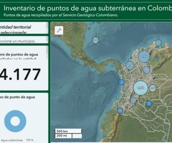 Mapa de aguas subterráneas. / Foto: SGC.