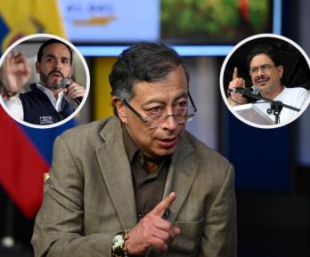 Petro sobre votaciones. / Fotos: AFP.