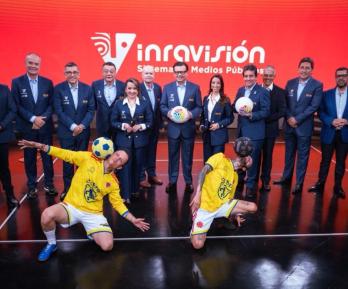 Radio Nacional en el Mundial. / Foto: Inravisión.