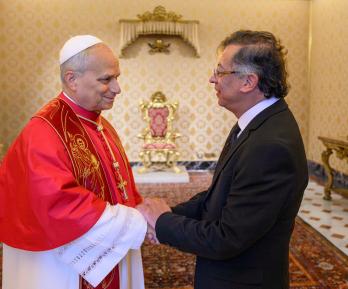Petro y el Papa León XIV se reunieron en el Vaticano