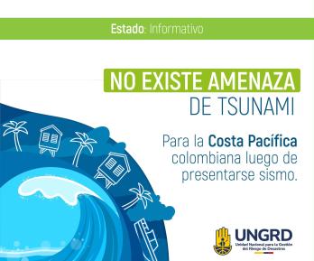 No hay amenaza de tsunami para Colombia tras terremoto de 7,7 en Indonesia