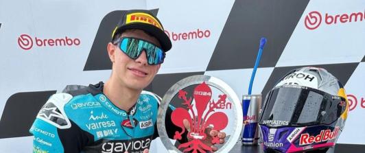 David Alonso es líder de la clasificación de Moto3. / Foto: Mindeportecol.