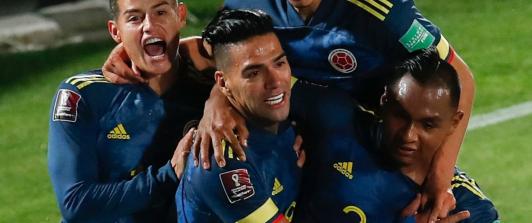 Radamel Falcao con la selección Colombia