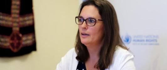 Juliette De Rivero, representante en Colombia del Alto Comisionado de la ONU para los Derechos Humanos