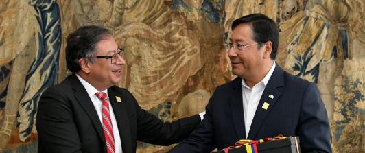 Petro y Luis Arce de Bolivia. / Foto: InfoPresidencia.