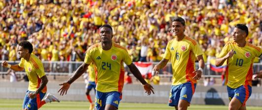 Colombia vs. Paraguay. / Foto: AFP.