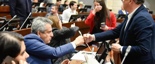 El ministro del Interior Luis Fernando Velasco en Congreso