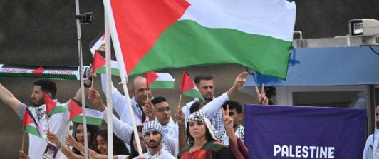 Atletas de Palestina en París 2024. / Foto: @Palestine_UN.