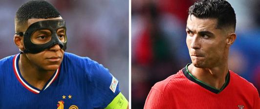 Kylian Mbappé y Cristiano Ronaldo