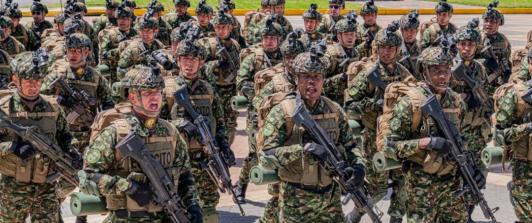 Recorrido del desfile militar del 20 de julio. / Foto: COL_EJERCITO.