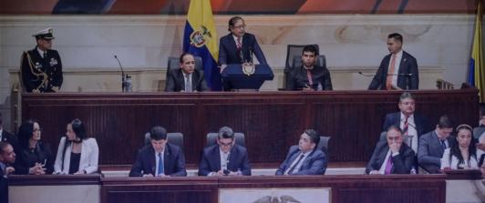 Instalación del Congreso de la República. / Foto: AFP.