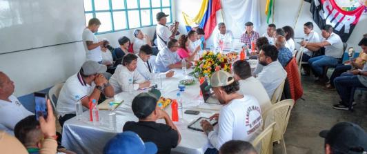 Nariño y comisión del ELN por la paz.