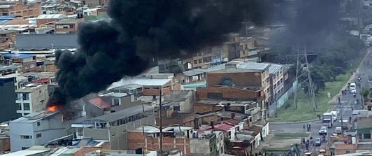 Incendio en Bogotá