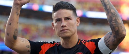 James Rodríguez en la Copa América. / Foto: AFP.