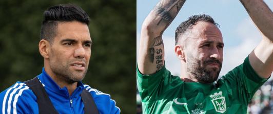 Falcao y Ospina, el duelo en Millonarios vs. Nacional. / Fotos: X de Millonarios y Atlético Nacional.