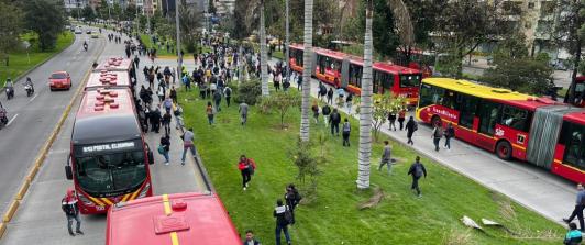 Disturbios en la Universidad Nacional genera caos. / Foto: Cortesía.