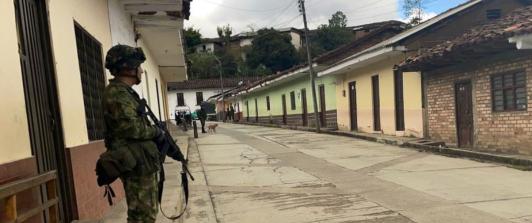 Ataque del EMC en Plateado, Cauca. / Foto: Ejercito_Div3.