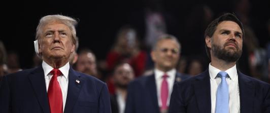 Donald Trump y J.D Vance para la presidencia de Estados Unidos. / Foto: AFP.