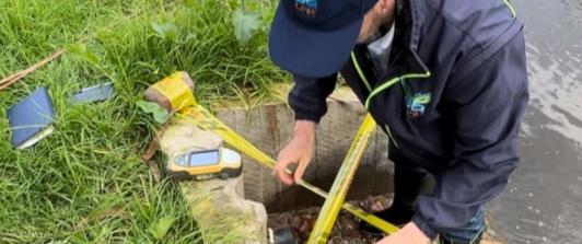 CAR suspendió a dos minas de carbón ilegales por contaminación del Río Bogotá. / Foto: CAR.