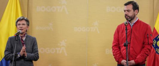 Retrasos de Transmilenio por la av 68 con Claudia López y Galán. / Foto: AFP.