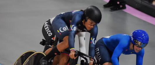 Stefany Cuadrado, campeona mundial juvenil de velocidad en ciclismo. Foto: Ministerio del Deporte