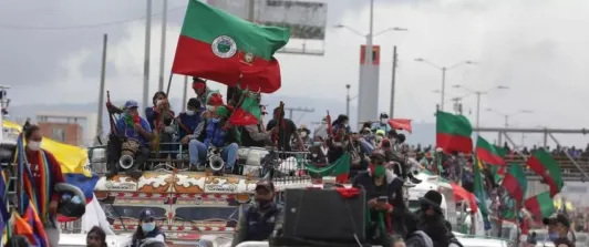 Minga indígena llegó a Bogotá y espera tener un diálogo con el Gobierno Nacional