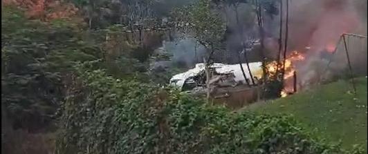 Avión cae en Brasil 