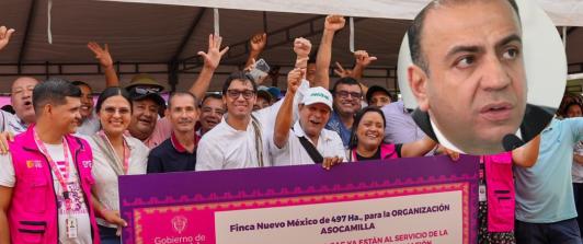 Entrega de tierras de finca de Musa Besaile a campesinos. / Foto: X Sae.