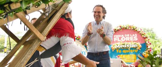 Federico Gutiérrez en la Feria de las flores
