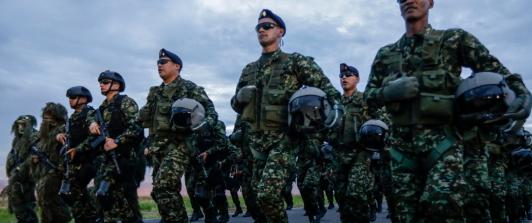Servicio social para la paz con decreto reglamentario. / Foto: AFP.