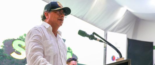 'Colombia es el corazón del mundo': presidente Petro durante su intervención en la gira "Salvemos la Selva"