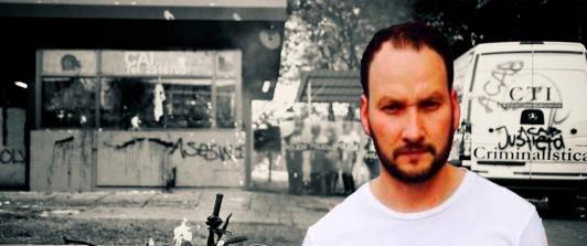 Javier Ordoñez y CAI donde ocurrieron los hechos que desataron la masacre.