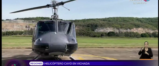 Helicóptero de la FAC accidentado en Vichada