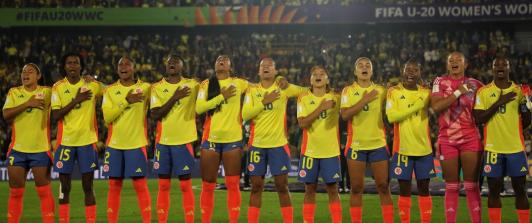 Selección Colombia en octavos de final del Mundial Sub-20. / Foto: Mindeporte.