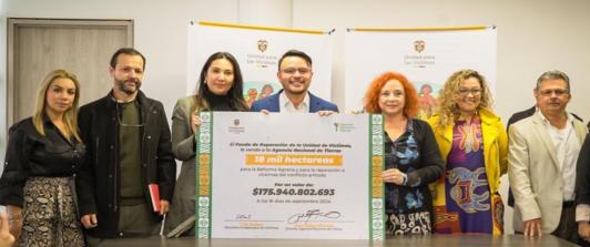 Gobierno avanza en la reparación integral con la adquisición de 18.000 hectáreas para víctimas del conflicto