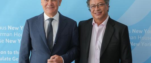 Cambio de deuda por acción climática, tema principal del encuentro entre el presidente Gustavo Petro y el canciller alemán Olaf Scholz