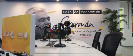 Sala de Redacción germán Casro Caycedo