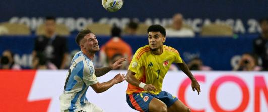 Colombia vs. Argentina en la inauguración de Radio Nacional en Barranquilla. / Foto: AFP.