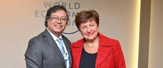 Directora del FMI felicita al presidente Petro por su compromiso con la acción climática