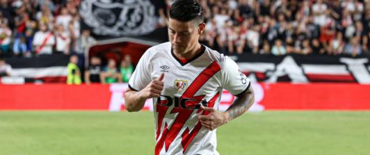 James Rodríguez con el Rayo Vallecano. / Foto: AFP.