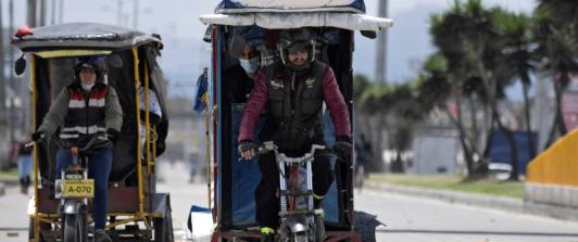 Regulación de bicitaxis en Colombia. / Foto: AFP.