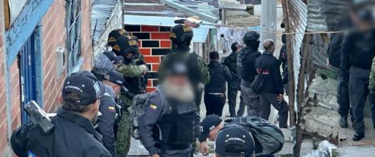 Fiscalía investiga hallazgo de restos humanos en Usme. / Foto: Fiscalía.