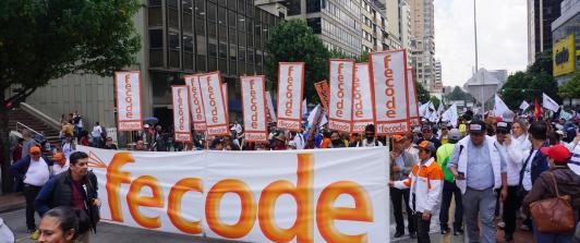 Fecode convoca jornada nacional de movilizaciones en apoyo al presidente Petro