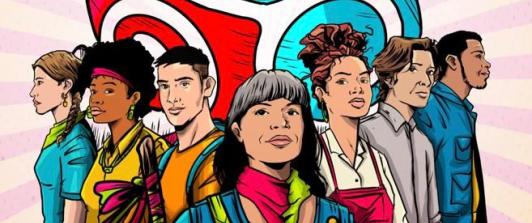 "NO PASARÁN; es hora de defender los medios públicos"; poster diseñado y dedicado al trabajo realizado desde Señal Colombia y RTVC Noticias.