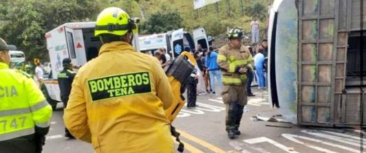 Accidente en la vía Mosquera - La mesa. / Foto: X Jorge Emilio Rey.