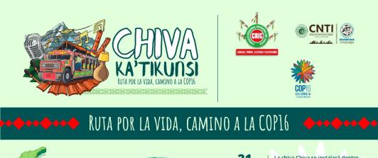 Recorrido de la chiva Ka'tikunsi